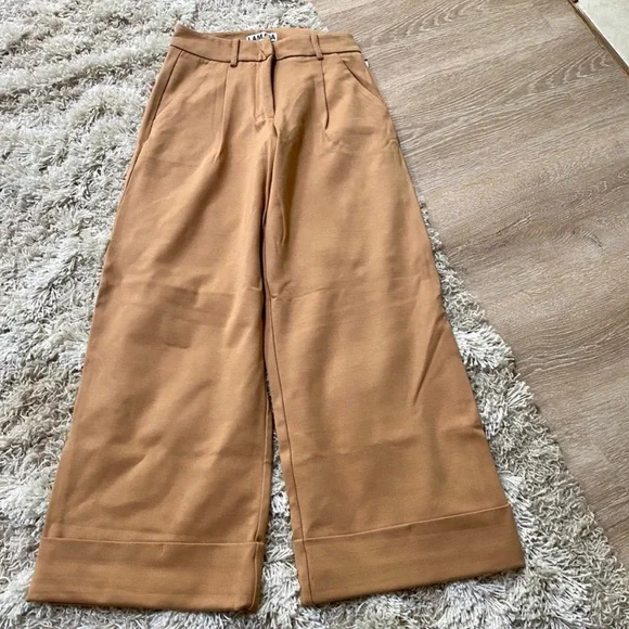 NWT I.AM.GIA Camel Wide Leg Mira Pants S - Picture 9 of 10